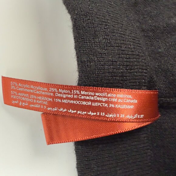 SANTEMARE Warm W/Pockets Wool‎ Blend Athleisure Black Jogger Casual Pants sz XL - Picture 5 of 5